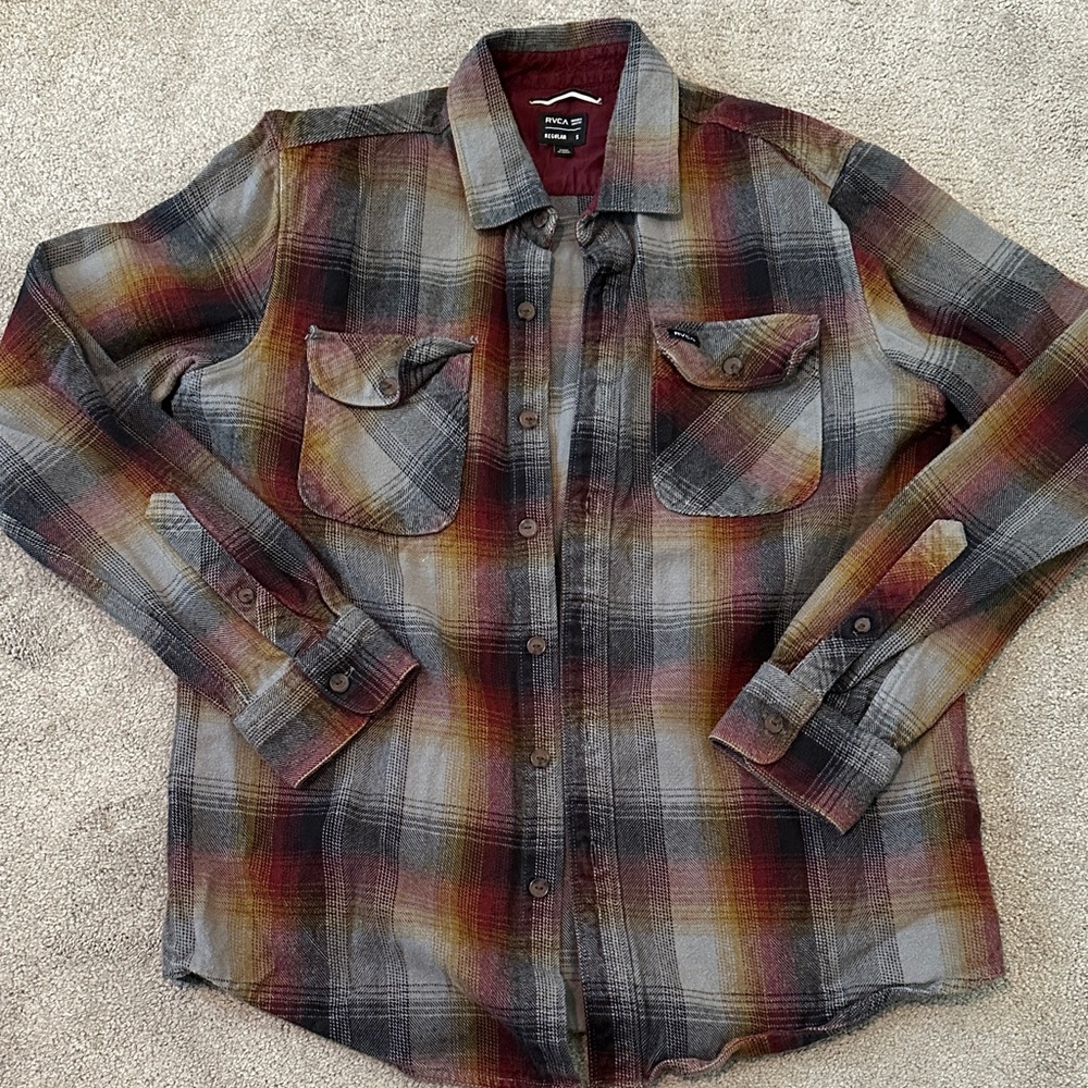 Men’s RVCA Multicolor Plaid Shirt